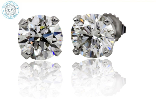 0.21 ct. Round Diamond Studs in 14k White Gold-204739