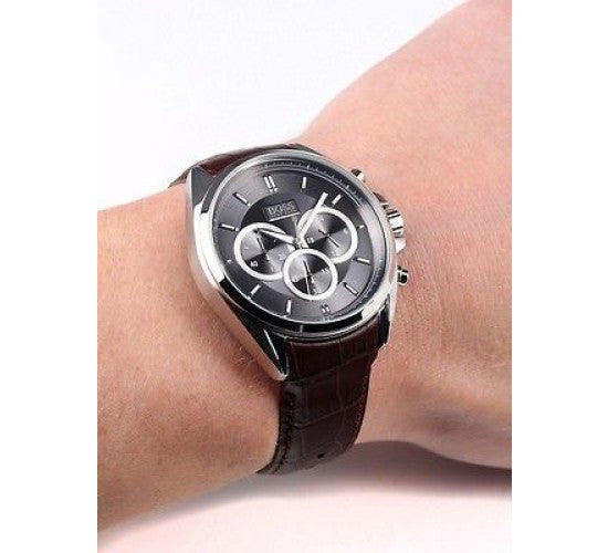Hugo Boss Gray Anthracite Dial SS Chronograph Quartz Mens Watch 1513035