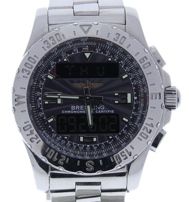 Breitling Airwolf Titanium A78368 Grey Dial Mens 48-mm Quartz Sapphire crystal. Swiss Made Wrist Watch