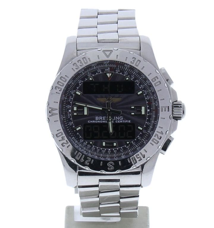 Breitling Airwolf Titanium A78368 Grey Dial Mens 48-mm Quartz Sapphire crystal. Swiss Made Wrist Watch