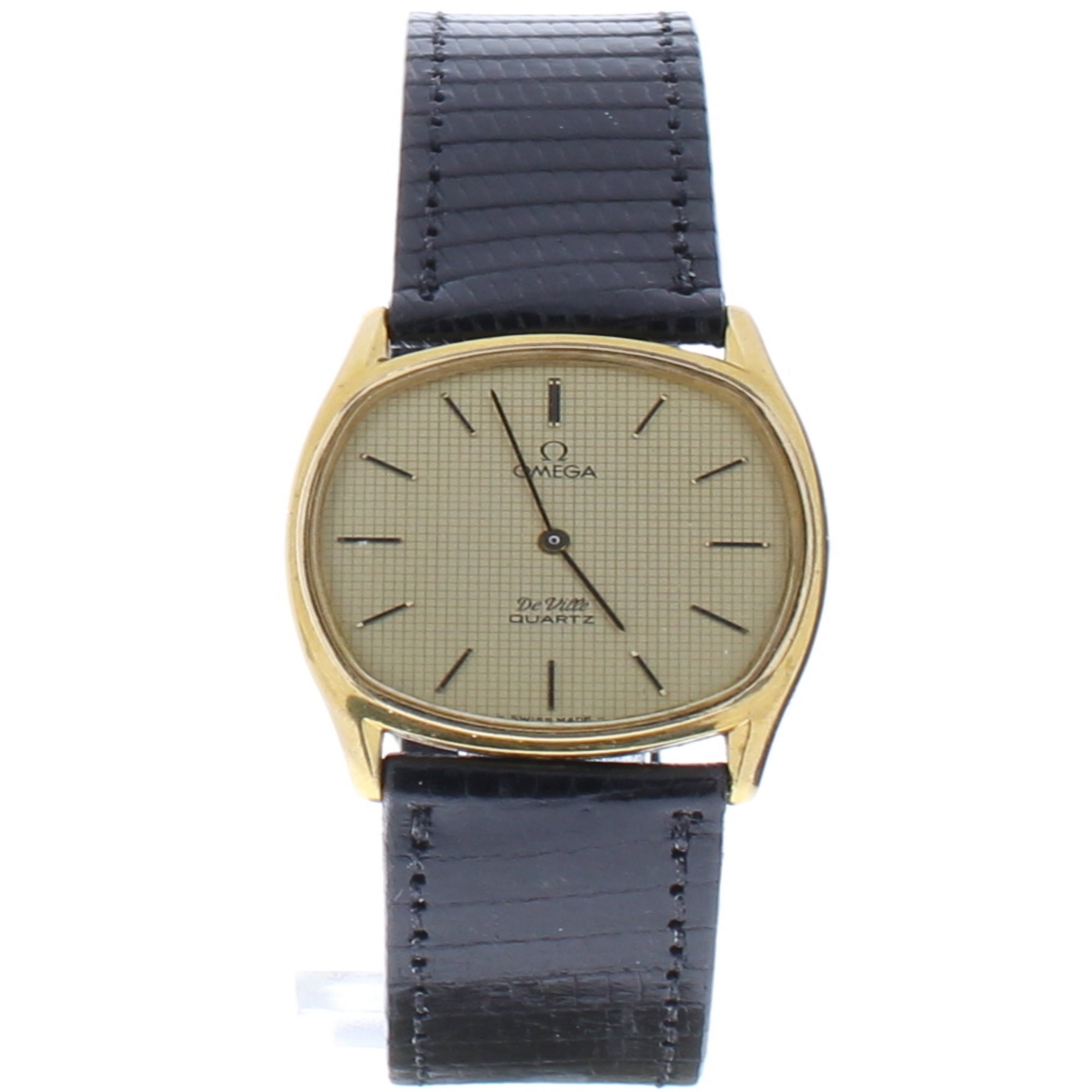 Omega De Villa Champagne Dial Quartz Watch 1365
