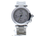Cartier Pasha De 2384 Stainless-steel with Silver Dial Men's Automatic Watch.
