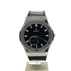 Hublot Classic Fusion Titanium 515.NX.1270.LR Black Dial Men's 45-mm Automatic self-wind Sapphire crystal. Swiss Made Wristwatch