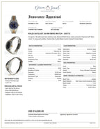 Rolex DateJust 36 Stainless-steel 16013 Blue Dial Mens 36-mm Automatic self-wind Sapphire crystal. Swiss Made Wrist Watch