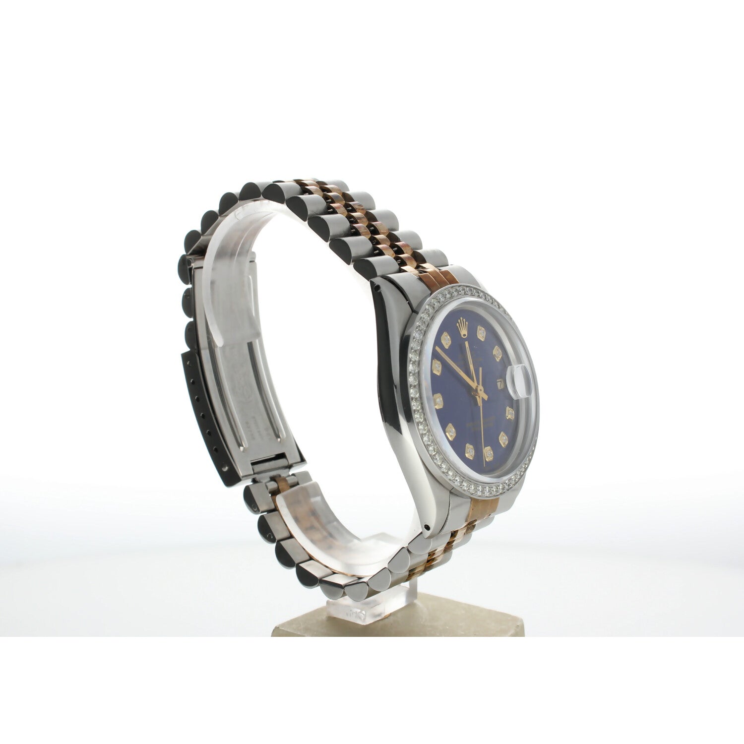 Rolex DateJust 36 Stainless-steel 16013 Blue Dial Mens 36-mm Automatic self-wind Sapphire crystal. Swiss Made Wrist Watch