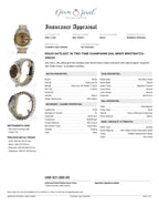 Rolex DateJust 36 Stainless-steel 116233 Champagne Dial Mens 36-mm Automatic self-wind Sapphire crystal. Swiss Made Wrist Watch