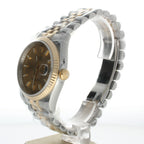 Rolex DateJust 36 Stainless-steel 116233 Champagne Dial Mens 36-mm Automatic self-wind Sapphire crystal. Swiss Made Wrist Watch