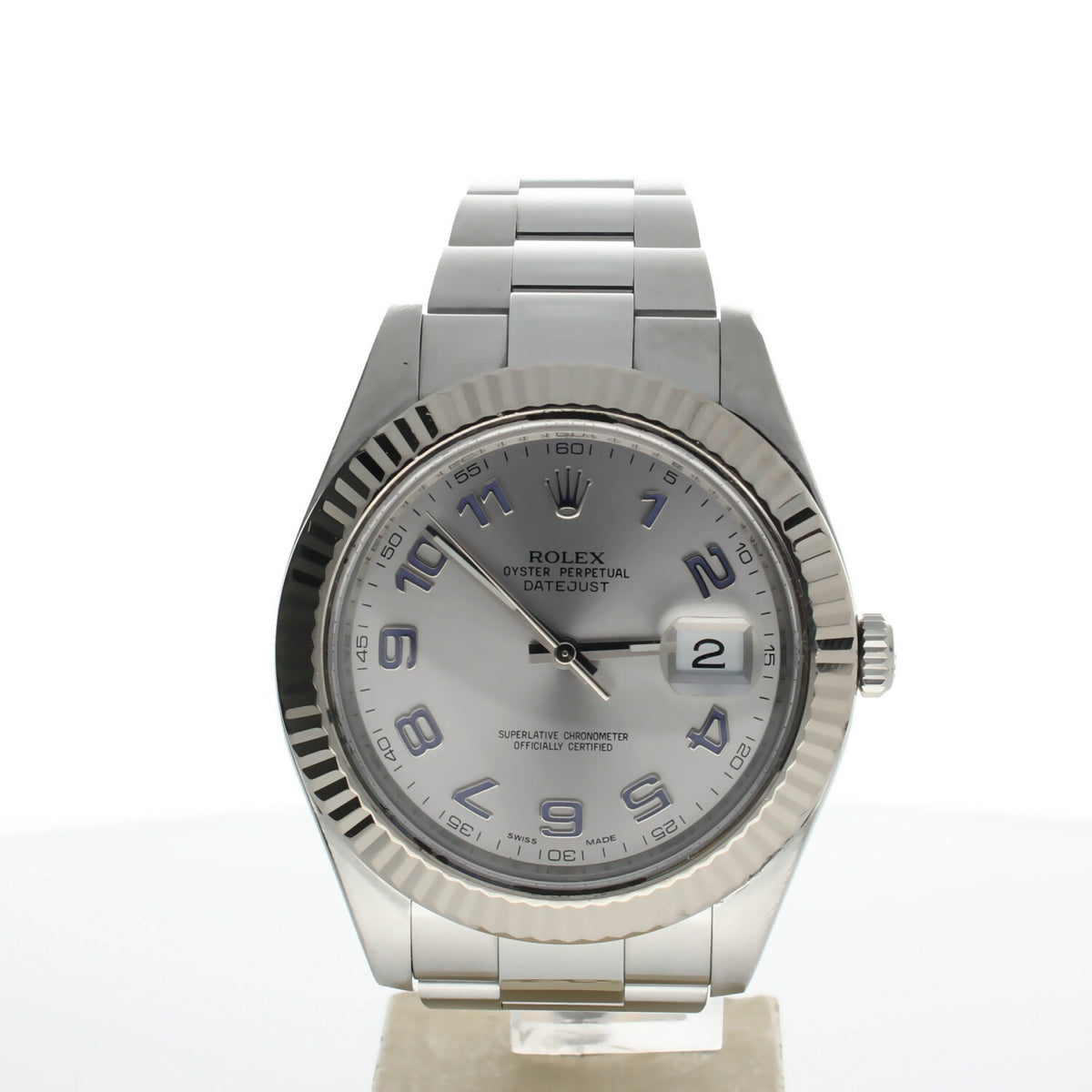 Rolex DateJust 41 Stainless-steel 116334 Silver Dial Mens 41-mm Automatic self-wind Sapphire crystal. Swiss Made Wrist Watch