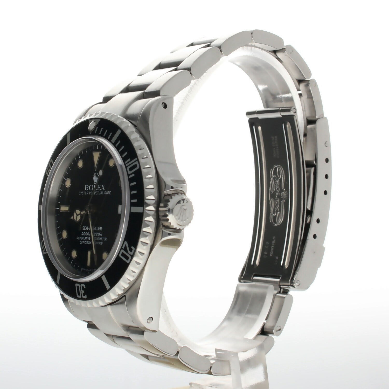 Rolex Sea-Dweller Stainless-steel 16600 Black Dial Mens 40-mm Automatic self-wind Sapphire crystal. Swiss Made Wrist Watch