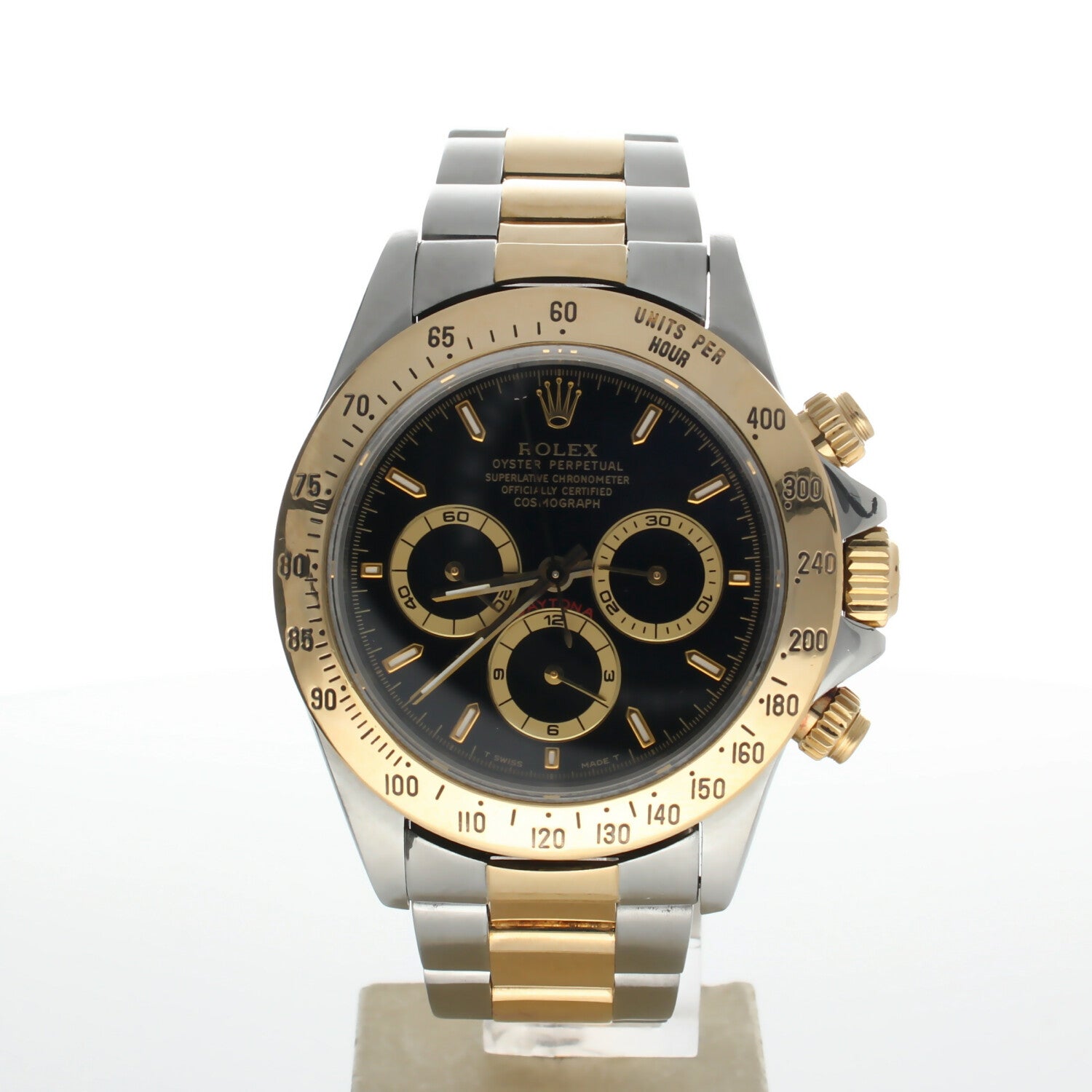 Rolex Cosmograph Daytona Stainless-steel 16523 Black Dial Mens 40-mm Automatic self-wind Sapphire crystal. Swiss Made Wrist Watch