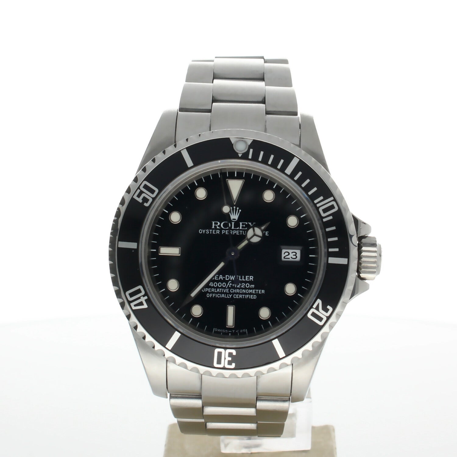 Rolex Sea-Dweller Stainless-steel 16600 Black Dial Men's 40-mm Automatic self-wind Sapphire crystal. Swiss Made Wristwatch