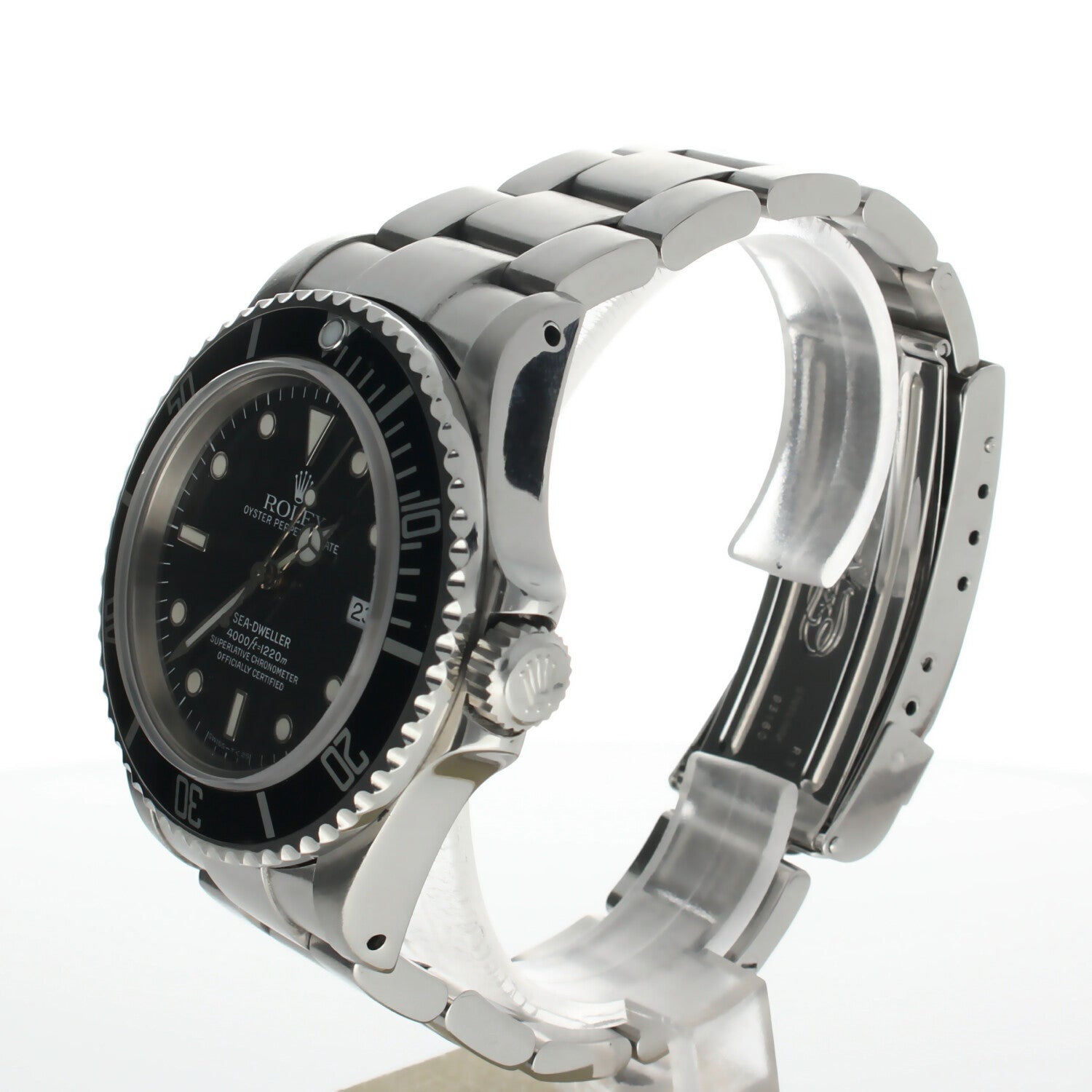 Rolex Sea-Dweller Stainless-steel 16600 Black Dial Men's 40-mm Automatic self-wind Sapphire crystal. Swiss Made Wristwatch