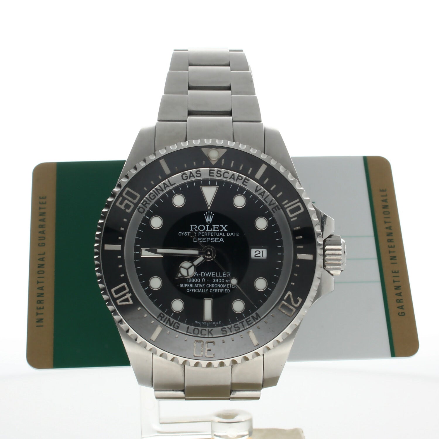Rolex Deepsea Sea-Dweller Stainless-steel 116660 Black Dial Mens 44-mm Automatic self-wind Sapphire crystal. Swiss Made Wrist Watch