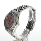 Rolex DateJust 36 Stainless-steel 16030 Mother-of-Pearl Dial Mens 36-mm Automatic self-wind Sapphire crystal. Swiss Made Wrist Watch