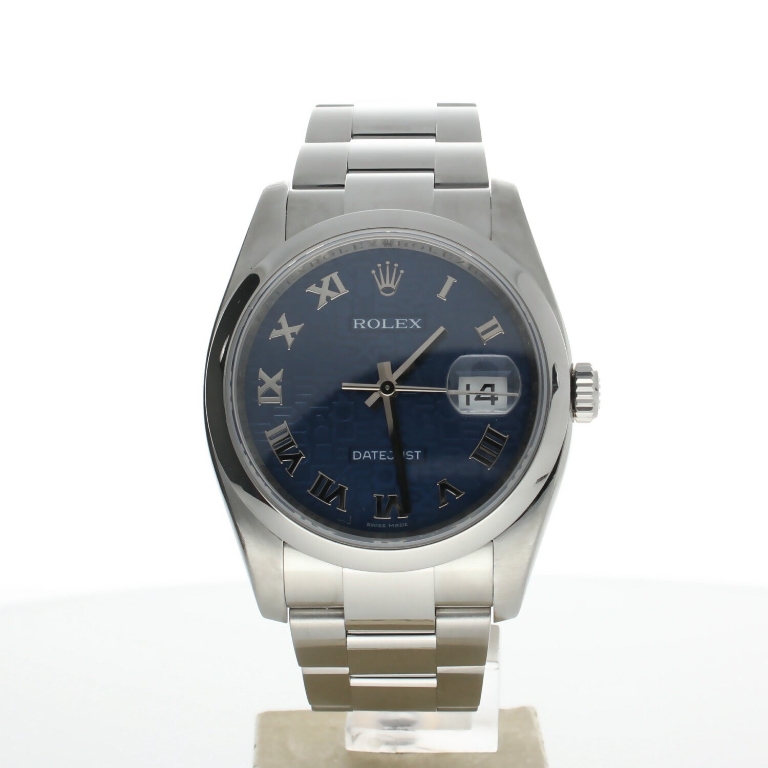 Rolex DateJust 36 Stainless-steel 116200 Blue Dial Mens 36-mm Automatic self-wind Sapphire crystal. Swiss Made Wrist Watch