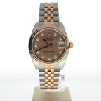 Rolex DateJust 31 Stainless-steel 178271 Pink Dial Womens 31-mm Automatic self-wind Sapphire crystal. Swiss Made Wrist Watch