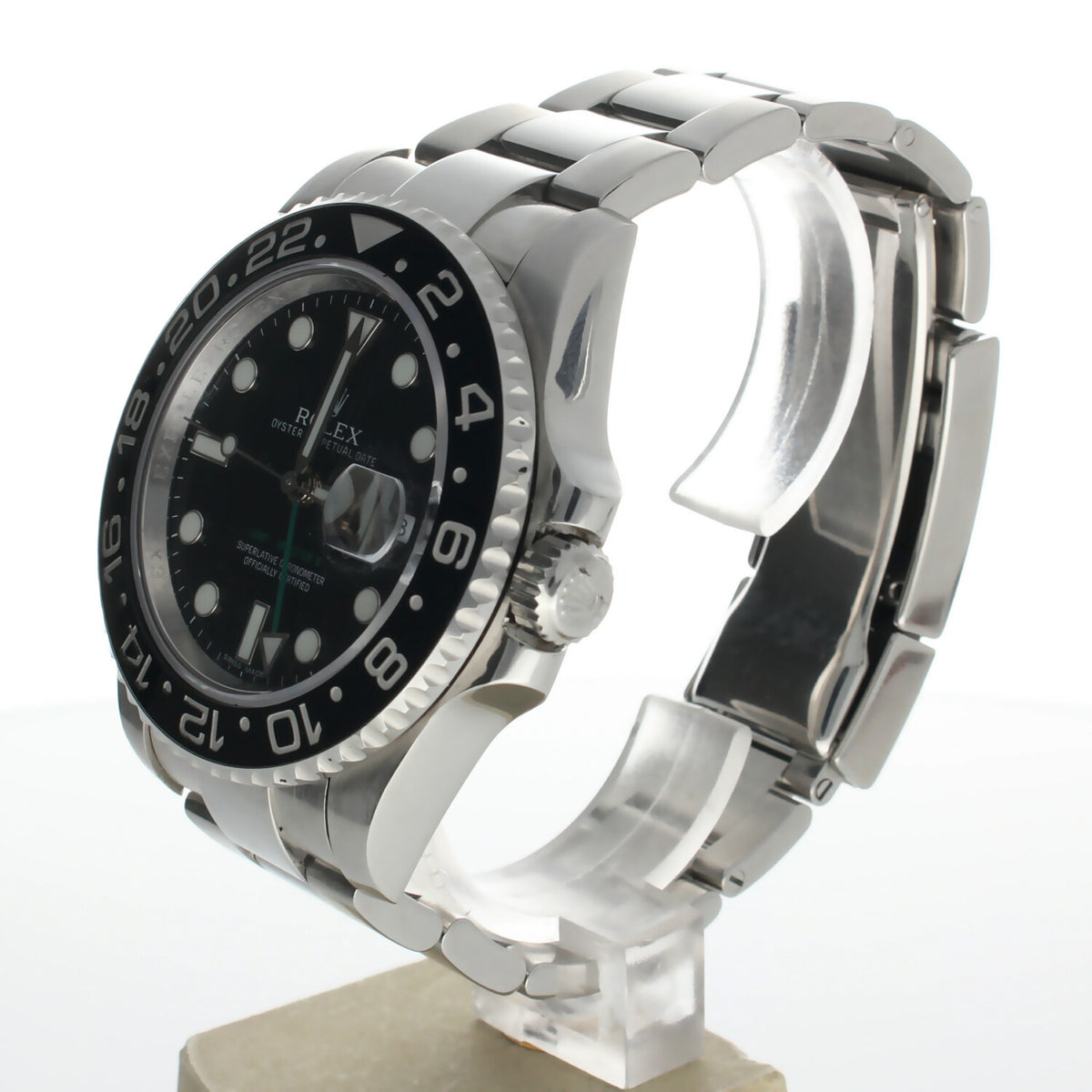 Rolex GMT-Master II Stainless-steel 116710LN Black Dial Mens 41-mm Automatic self-wind Sapphire crystal. Swiss Made Wrist Watch