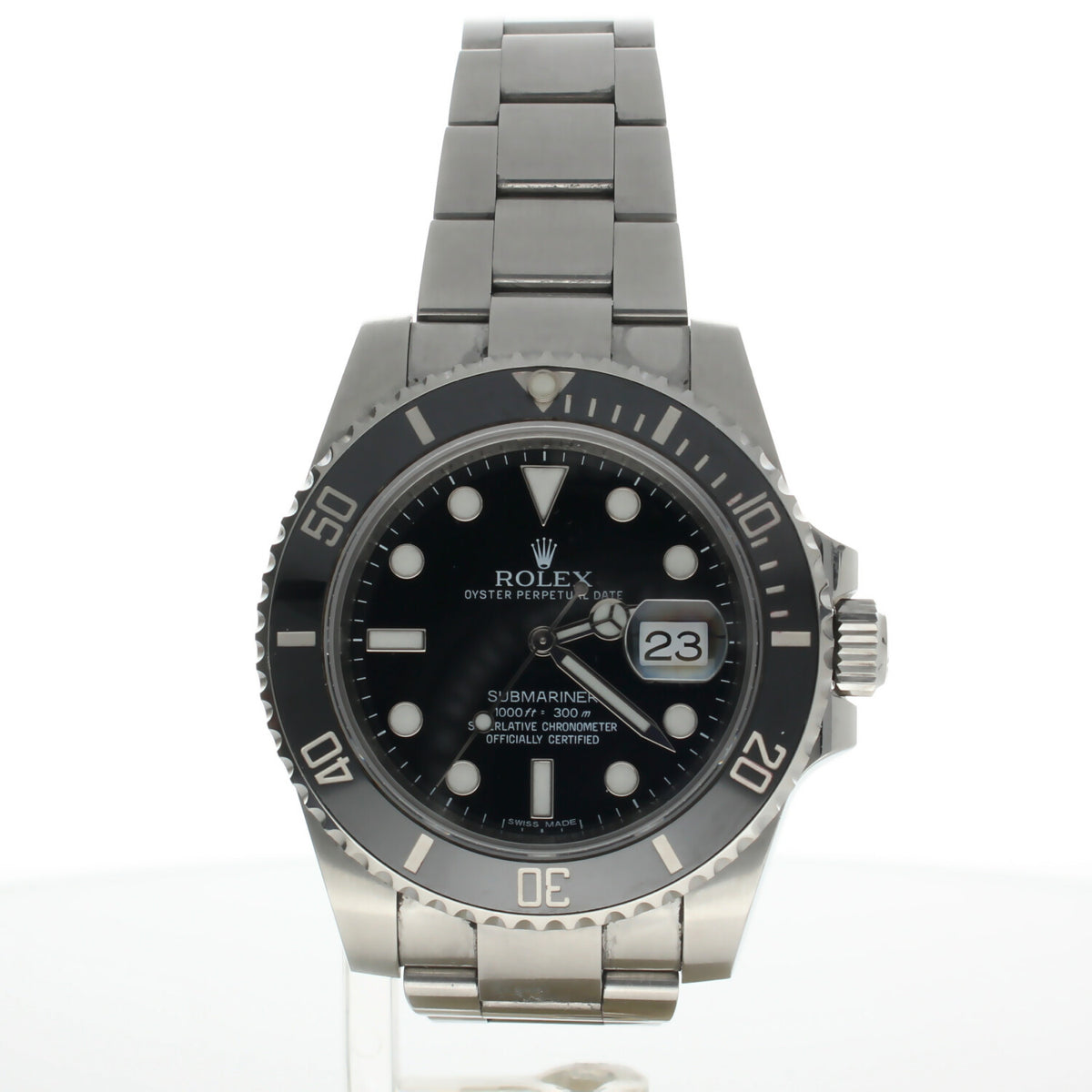 Rolex Submariner Stainless-steel 116610 Black Dial Mens 40-mm Automatic self-wind Sapphire crystal. Swiss Made Wrist Watch