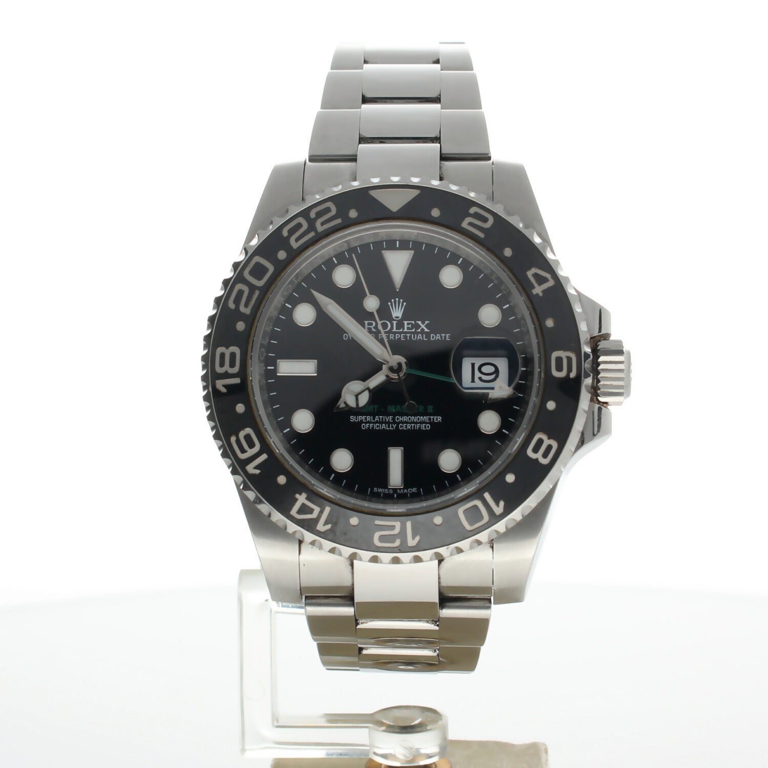 Rolex GMT-Master II Stainless-steel 116710LN Black Dial Mens 41-mm Automatic self-wind Sapphire crystal. Swiss Made Wrist Watch