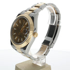 Rolex DateJust II Stainless-steel 116333 Champagne Dial Mens 41-mm Automatic self-wind Sapphire crystal. Swiss Made Wrist Watch