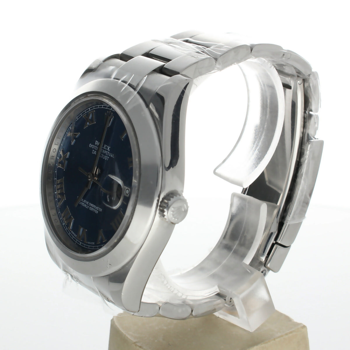 Rolex DateJust II Stainless-steel 116300 Blue Dial Mens 41-mm Automatic self-wind Sapphire crystal. Swiss Made Wrist Watch