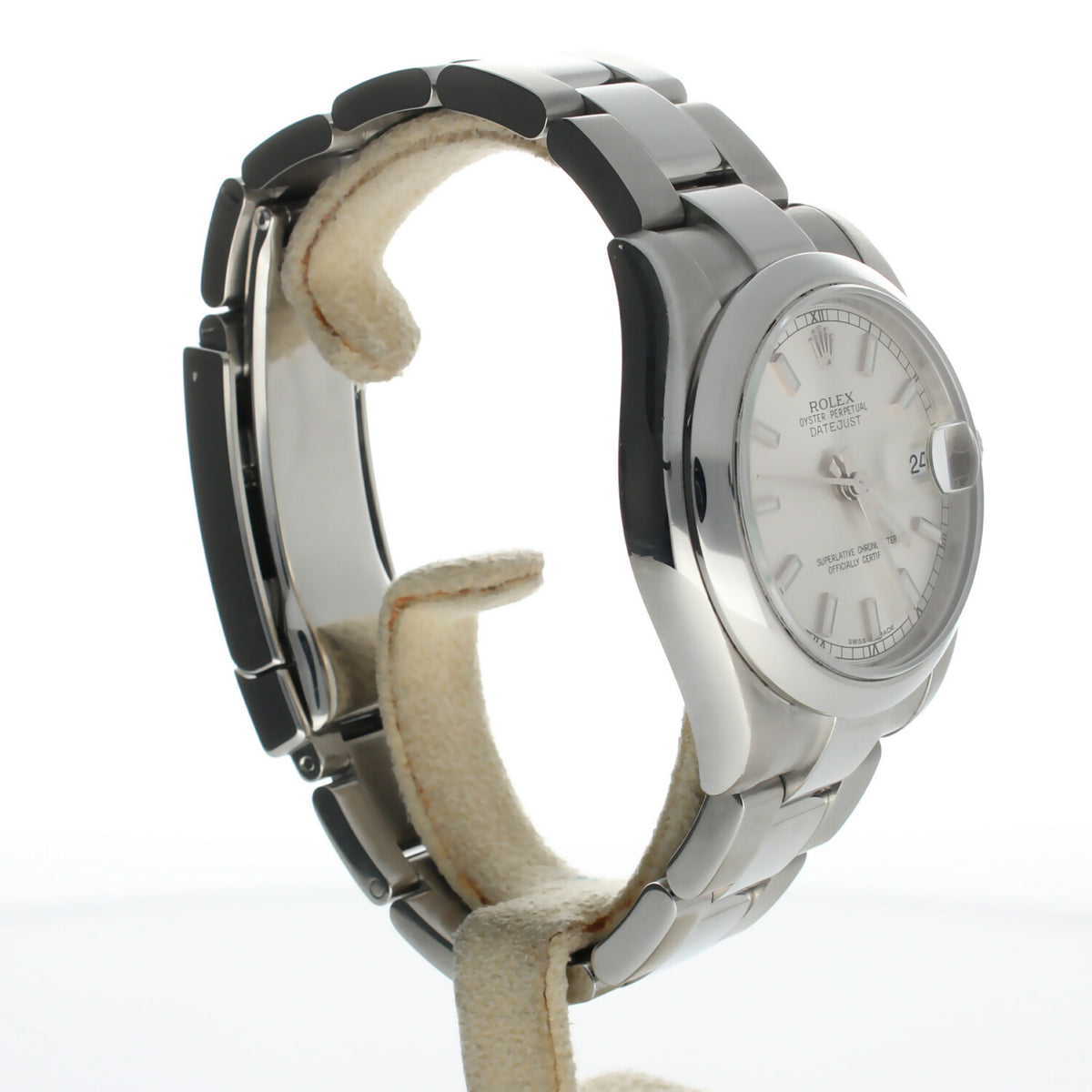 Rolex DateJust 31 Stainless-steel 178240 Silver Dial Womens 31-mm Automatic self-wind Sapphire crystal. Swiss Made Wrist Watch