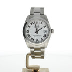 Rolex DateJust 31 Stainless-steel 178240 White Dial Womens 31-mm Automatic self-wind Sapphire crystal. Swiss Made Wrist Watch