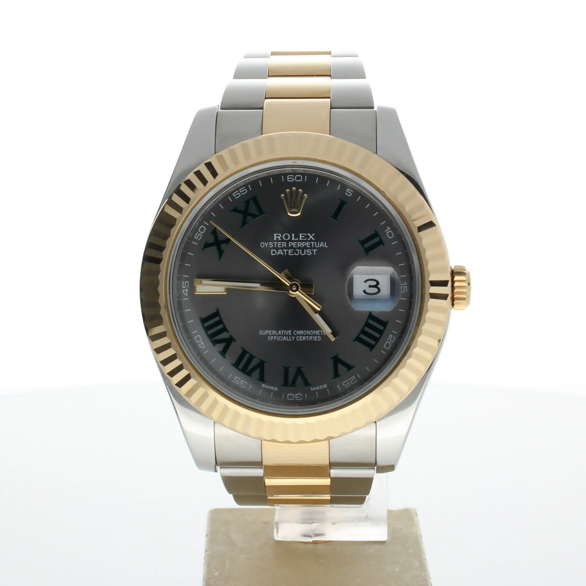 Rolex DateJust 41 Stainless-steel 116333 Grey Dial Mens 41-mm Automatic self-wind Sapphire crystal. Swiss Made Wrist Watch