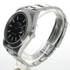 Rolex DateJust 41 Stainless-steel 116300 Black Dial Mens 41-mm Automatic self-wind Sapphire crystal. Swiss Made Wrist Watch