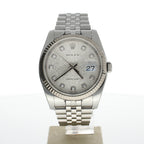 Rolex DateJust 36 Stainless-steel 116234 Silver Dial Mens 36-mm Automatic self-wind Sapphire crystal. Swiss Made Wrist Watch