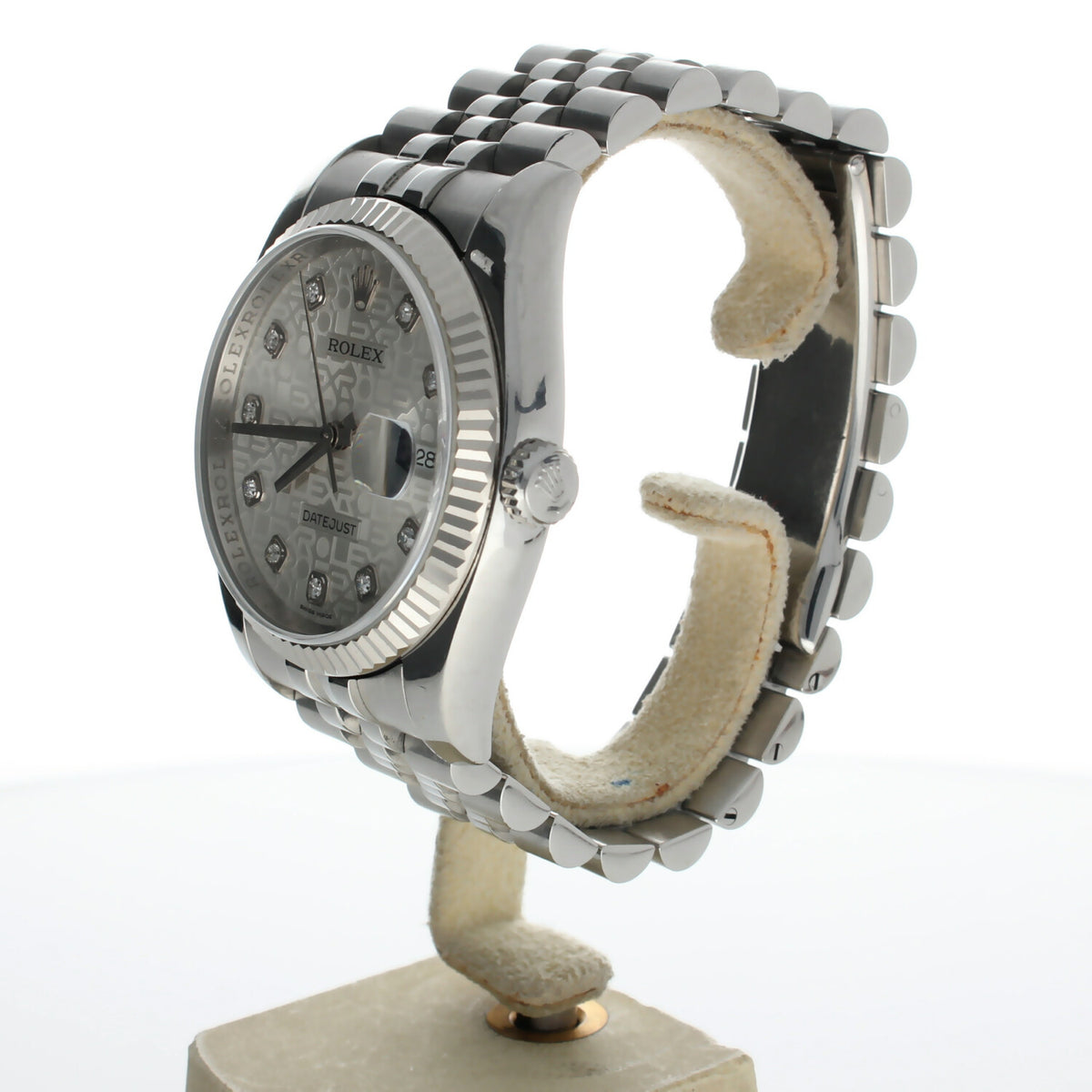 Rolex DateJust 36 Stainless-steel 116234 Silver Dial Mens 36-mm Automatic self-wind Sapphire crystal. Swiss Made Wrist Watch