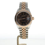 Rolex DateJust 28 Stainless-steel 279171 Brown Dial Womens 28-mm Automatic self-wind Sapphire crystal. Swiss Made Wrist Watch