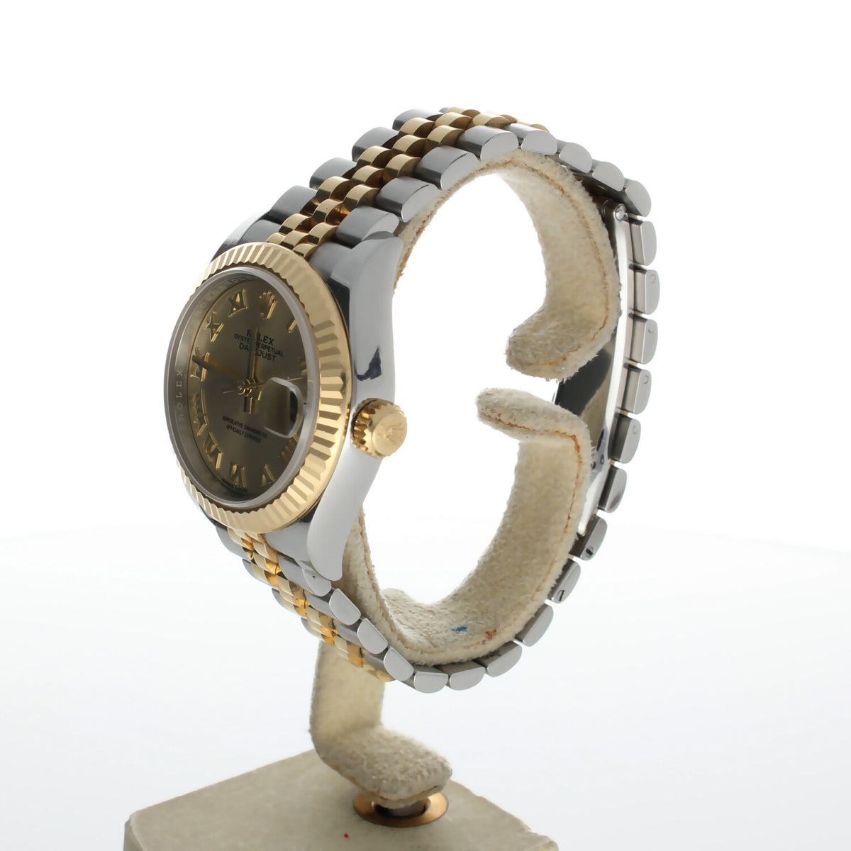 Rolex DateJust 28 Stainless-steel 279173 Champagne Dial Womens 28-mm Automatic self-wind Sapphire crystal. Swiss Made Wrist Watch