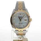 Rolex DateJust 41 Stainless-steel 126333 Mother-of-Pearl Dial Mens 41-mm Automatic self-wind Sapphire crystal. Swiss Made Wrist Watch
