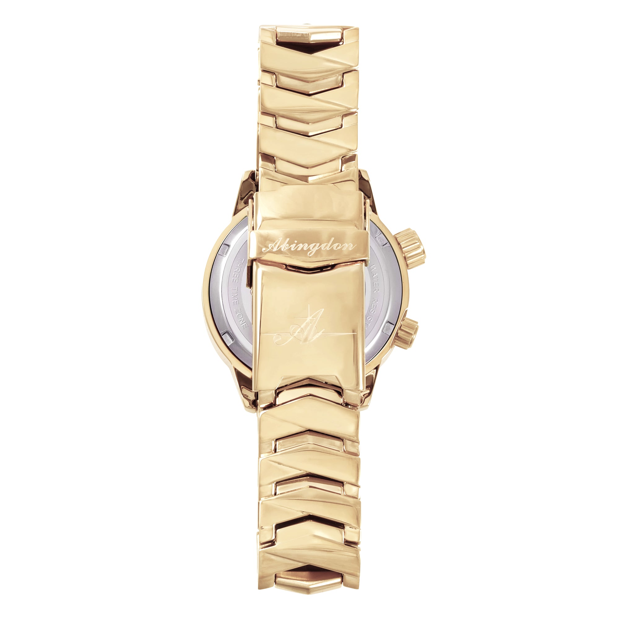 Abingdon Women's Elise Egyptian Gold Tri-Time Travel Watch EL-GOLD