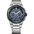 HUGO BOSS 1513360 Supernova, stainless steel blue dial quartz chronograph watch