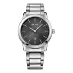 Hugo Boss Classic Stainless Steel Mens Watch Black Dial Calendar 1513398