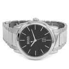 Hugo Boss Classic Stainless Steel Mens Watch Black Dial Calendar 1513398