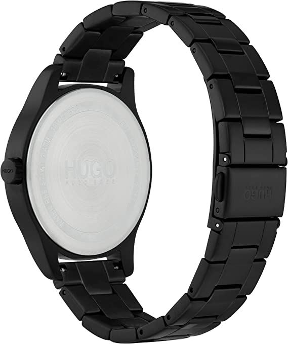 Hugo Boss #Dare Stainless-steel 1530040 Black Dial Mens 42-mm Quartz Mineral crystal.  Wrist Watch