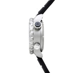 Abingdon Women Jane Covert Tactical Diver's Bezel and Compass Watch with Black Silicone Strap