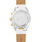Abingdon Women Jordan Champagne Tachy Racing Watch with Camel Leather Strap