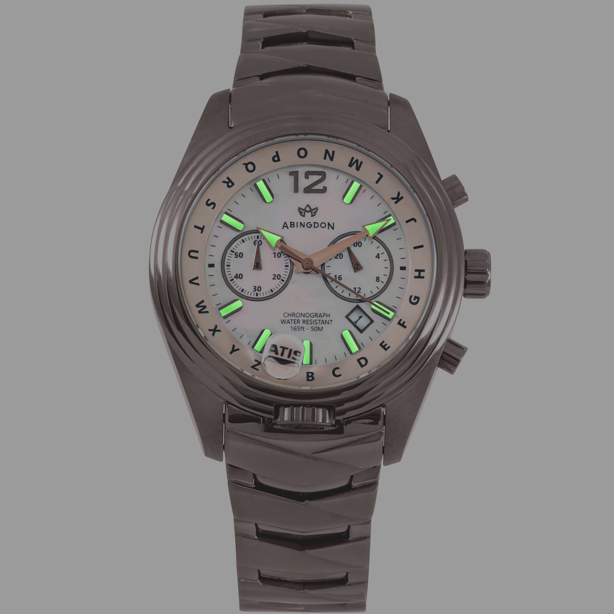 Abingdon Womens Katherine Chocolate Chronograph ATIS Pilot Watch KA-CHOC