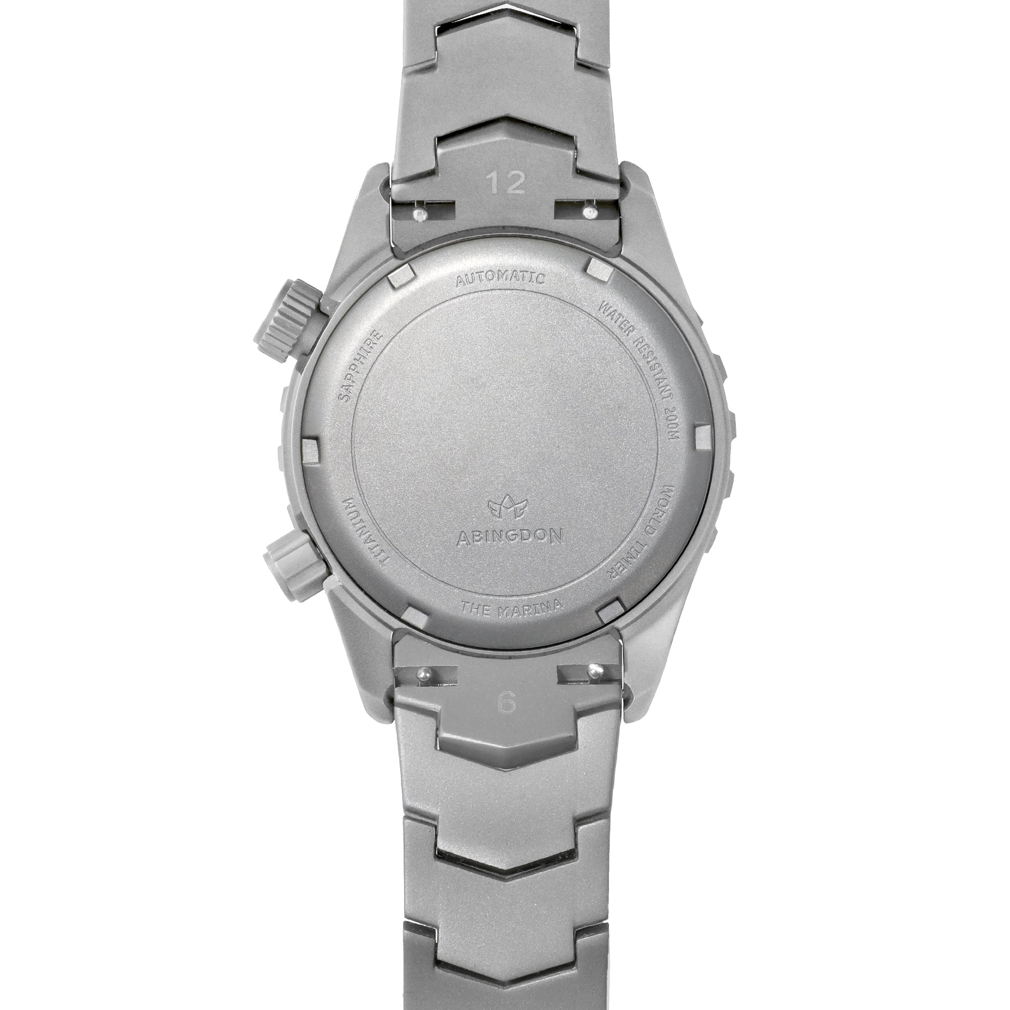 Abingdon Womens Marina Caribbean Green Automatic Diver's Multifunctional Titanium Watch Set MA-CGRE