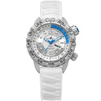 Abingdon Women Nadia Whitewater Automatic Dive Watch with White Silicone Strap